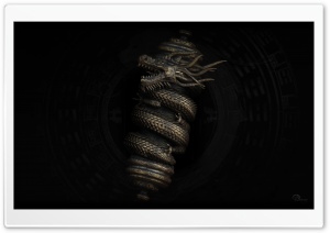 Dragon Scroll Ultra HD Wallpaper for 4K UHD Widescreen desktop, tablet & smartphone