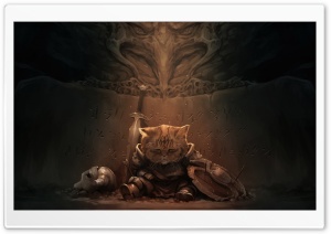 Dragonborn Cat Ultra HD Wallpaper for 4K UHD Widescreen desktop, tablet & smartphone