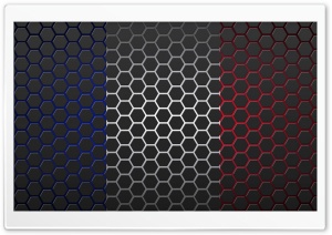 Drapeau francais dans les hexagones Ultra HD Wallpaper for 4K UHD Widescreen desktop, tablet & smartphone
