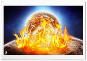 earth on fire2 Ultra HD Wallpaper for 4K UHD Widescreen desktop, tablet & smartphone