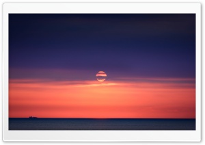 East China Sea, Skyline, Sunset Ultra HD Wallpaper for 4K UHD Widescreen desktop, tablet & smartphone