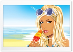 Eating Ice Cream Ultra HD Wallpaper for 4K UHD Widescreen desktop, tablet & smartphone