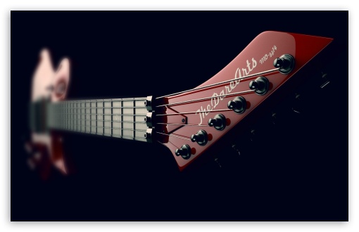 Electric Guitar Neck Design Ultra HD Desktop Background ...