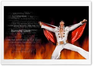 Elvis Burning Love Ultra HD Wallpaper for 4K UHD Widescreen desktop, tablet & smartphone