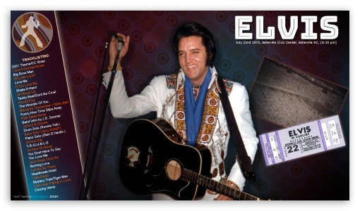 Elvis Presley Ashville 1975 UltraHD Wallpaper for 8K UHD TV 16:9 Ultra High Definition 2160p 1440p 1080p 900p 720p ; Mobile 16:9 - 2160p 1440p 1080p 900p 720p ;