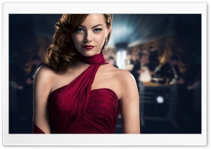 Emma Stone in Red Dress Ultra HD Wallpaper for 4K UHD Widescreen desktop, tablet & smartphone