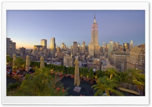 Empire State Building At Sunset Ultra HD Wallpaper for 4K UHD Widescreen desktop, tablet & smartphone