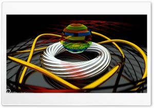 Encircled Spheres Ultra HD Wallpaper for 4K UHD Widescreen desktop, tablet & smartphone