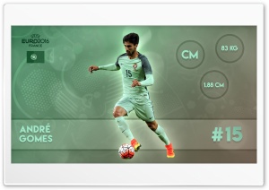 Euro 2016 -  Andre Gomes Ultra HD Wallpaper for 4K UHD Widescreen desktop, tablet & smartphone