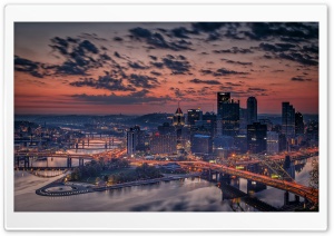 Evening, Bridges, Buildings Ultra HD Wallpaper for 4K UHD Widescreen desktop, tablet & smartphone
