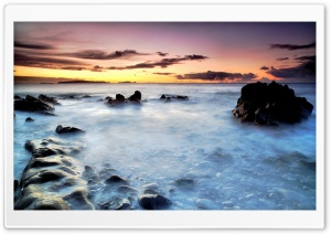 Evening Sea Scenery Ultra HD Wallpaper for 4K UHD Widescreen desktop, tablet & smartphone