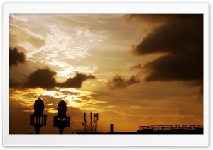 Evening Sky  Soaring Minarets Ultra HD Wallpaper for 4K UHD Widescreen desktop, tablet & smartphone