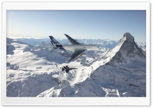 F 18 Hornet And Airbus A380 Ultra HD Wallpaper for 4K UHD Widescreen desktop, tablet & smartphone