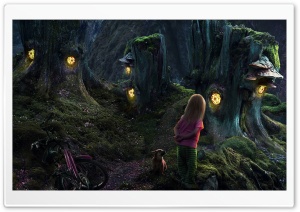 Fairy Tree Houses Ultra HD Wallpaper for 4K UHD Widescreen desktop, tablet & smartphone