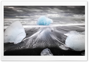 famous Diamond Beach, Iceland Ultra HD Wallpaper for 4K UHD Widescreen desktop, tablet & smartphone