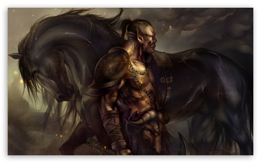 Fantasy Warrior HD desktop wallpaper 