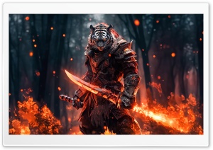 Fantasy Warrior Artwork Ultra HD Wallpaper for 4K UHD Widescreen desktop, tablet & smartphone