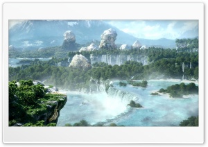 Fantasy Waterfalls Ultra HD Wallpaper for 4K UHD Widescreen desktop, tablet & smartphone