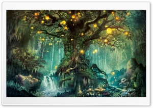 Fantasy World Forest Ultra HD Wallpaper for 4K UHD Widescreen desktop, tablet & smartphone