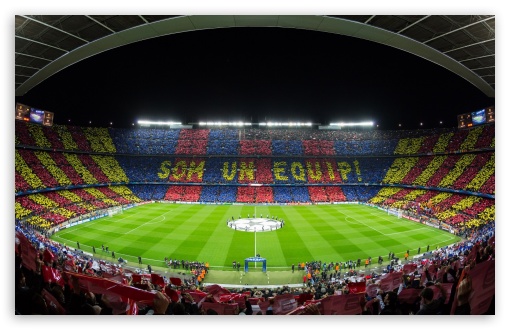 FCバルセロナが本拠地のサッカースタディアム