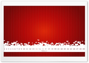 February 2012 Calendar Ultra HD Wallpaper for 4K UHD Widescreen desktop, tablet & smartphone
