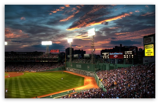 fenway park at night wallpaper