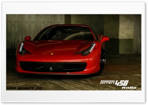 Ferrari 458 Italia 3D Max Ultra HD Wallpaper for 4K UHD Widescreen desktop, tablet & smartphone