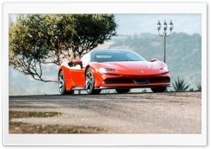 Ferrari SF90 Stradale Supercar shot Ultra HD Wallpaper for 4K UHD Widescreen desktop, tablet & smartphone