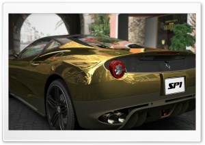 Ferrari SP1 - GOLD Ultra HD Wallpaper for 4K UHD Widescreen desktop, tablet & smartphone