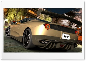 Ferrari SP1 Light Gold Ultra HD Wallpaper for 4K UHD Widescreen desktop, tablet & smartphone
