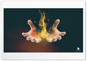Fire in Magician s Hand Ultra HD Wallpaper for 4K UHD Widescreen desktop, tablet & smartphone