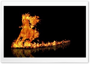Fire Unicorn Ultra HD Wallpaper for 4K UHD Widescreen desktop, tablet & smartphone