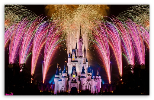 Fireworks Over Cinderella Castle Ultra HD Desktop Background Wallpaper for 4K  UHD TV : Widescreen & UltraWide Desktop & Laptop : Tablet : Smartphone