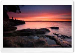 Fishing At Dusk Ultra HD Wallpaper for 4K UHD Widescreen desktop, tablet & smartphone