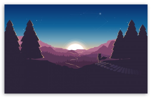 Flat Design Illustration Ultra Hd Desktop Background Wallpaper For