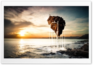 Floating Island Ultra HD Wallpaper for 4K UHD Widescreen desktop, tablet & smartphone