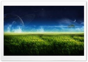 Floating Island Blue 1 Ultra HD Wallpaper for 4K UHD Widescreen desktop, tablet & smartphone
