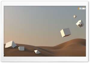 Flying Cubes Ultra HD Wallpaper for 4K UHD Widescreen desktop, tablet & smartphone