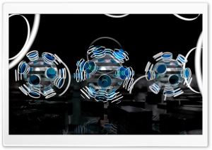 Focused Spheres - Blue Ultra HD Wallpaper for 4K UHD Widescreen desktop, tablet & smartphone
