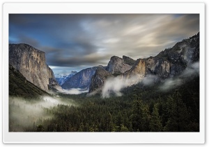 Fog Over Yosemite National Park Ultra HD Wallpaper for 4K UHD Widescreen desktop, tablet & smartphone