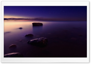 Foggy Shore At Sunset Ultra HD Wallpaper for 4K UHD Widescreen desktop, tablet & smartphone