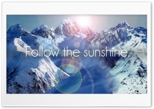 Follow the sunshine. Ultra HD Wallpaper for 4K UHD Widescreen desktop, tablet & smartphone