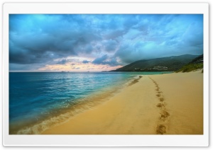Footprints in the Sand Ultra HD Wallpaper for 4K UHD Widescreen desktop, tablet & smartphone