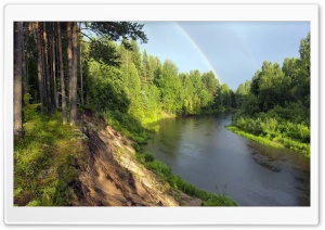 Forest Hill Side - River Ultra HD Wallpaper for 4K UHD Widescreen desktop, tablet & smartphone