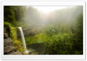 Forest Waterfall Ultra HD Wallpaper for 4K UHD Widescreen desktop, tablet & smartphone