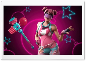 Fortnite Game Bubble Bomber Skin Outfit Ultra HD Wallpaper for 4K UHD Widescreen desktop, tablet & smartphone