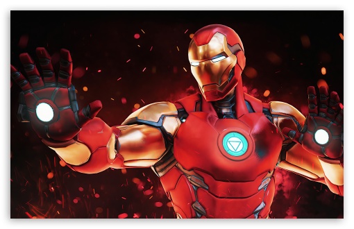 Fortnite Game Iron Man Skin Outfit Ultra HD Desktop Background Wallpaper  for : Widescreen & UltraWide Desktop & Laptop : Multi Display, Dual Monitor  : Tablet : Smartphone