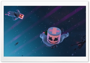 Fortnite Game Marshmello Ultra HD Wallpaper for 4K UHD Widescreen desktop, tablet & smartphone