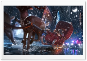 Funny Santa Christmas Ultra HD Wallpaper for 4K UHD Widescreen desktop, tablet & smartphone