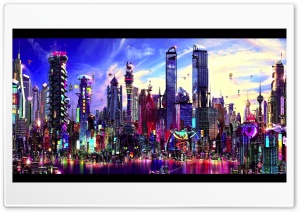 Future City Ultra HD Wallpaper for 4K UHD Widescreen desktop, tablet & smartphone